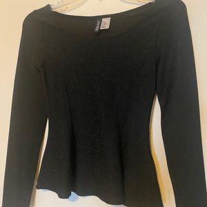 Black Shimmer Top